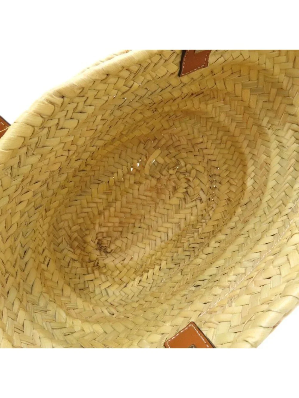 Loewe Basket Small Tote Bag Calfskin Palm Leaf